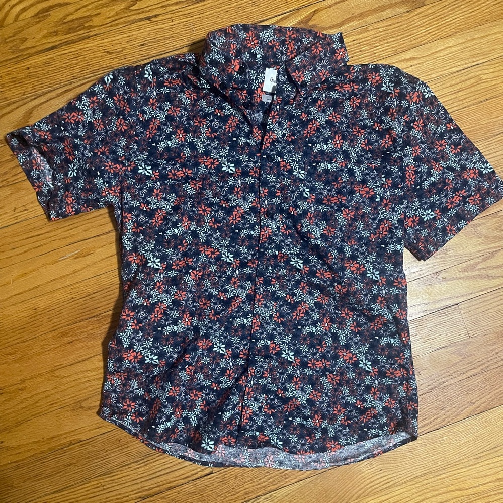 Goodfellow & Co. Men’s Slim Fit Floral Button Down Shirt size Medium